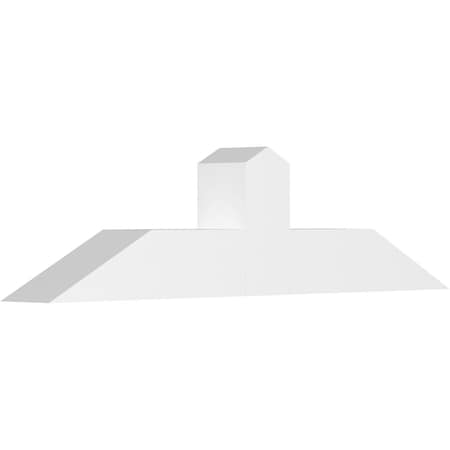 Ekena Millwork Portland Architectural Grade PVC Gable Bracket, 36"W x 9"H x 4"D x 4"F, 6/12 Pitch GBP036X09X0404POR00